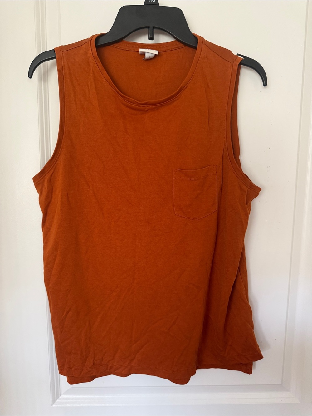 a new day Rust Orange Sleeveless Pocket Tank